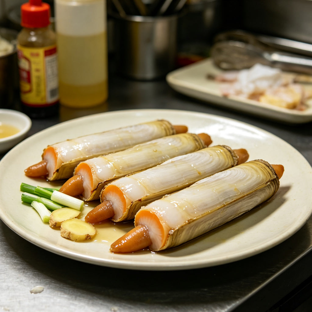 Fresh Razor Clams in Shell