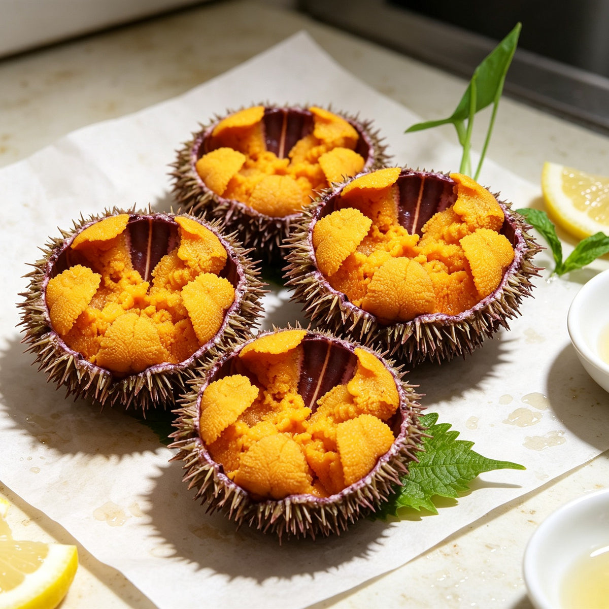 Fresh Sea Urchin with Roe